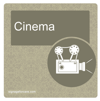 Dementia Door Sign - Sage Brown - Signage for Care