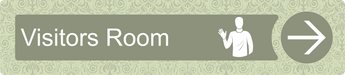 Dementia Friendly Visitors Room Directional Sign