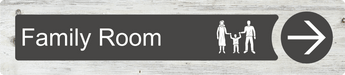 Dementia Friendly Family Room Directional Sign