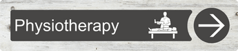 Dementia Friendly Physiotherapy Directional Sign