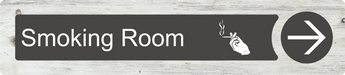 Dementia Friendly Smoking Room Directional Sign