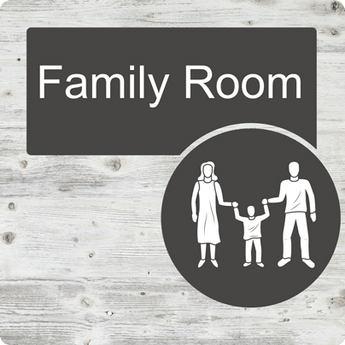 Dementia Friendly Family Room Door Sign