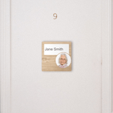 Dementia Friendly Signage Personalised Room Sign Oak