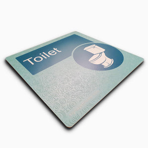 Dementia Friendly Door Sign - Carolina Blue