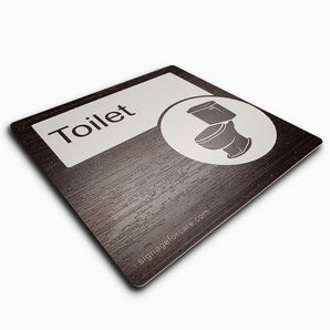 Dementia Friendly Door Sign - Walnut