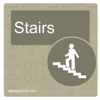 Dementia Door Sign - Sage Brown - Signage for Care