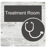 Dementia Door Sign White Pine - Signage for Care