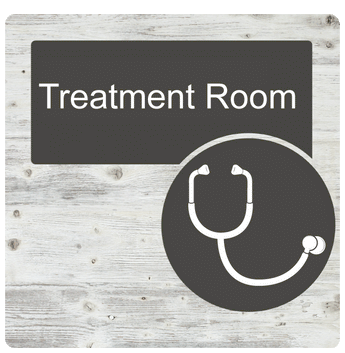 Dementia Door Sign White Pine - Signage for Care