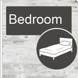 Dementia Friendly Projecting Bedroom Sign