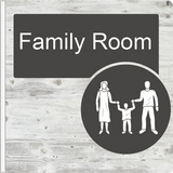 Dementia Friendly Projecting Family Room Sign