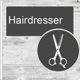 Dementia Friendly Projecting Hairdresser Sign