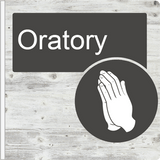 Dementia Friendly Projecting Oratory Sign