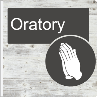 Dementia Friendly Projecting Oratory Sign