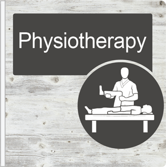 Dementia Friendly Projecting Physiotherapy Sign