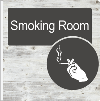 Dementia Friendly Projecting Smoking Room Sign