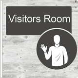 Dementia Friendly Projecting Visitors Room Sign