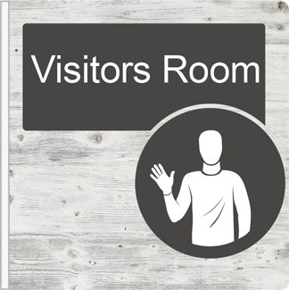 Dementia Friendly Projecting Visitors Room Sign