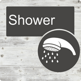 Dementia Friendly Shower Door Sign