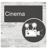 Dementia Door Sign White Pine - Signage for Care