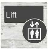 Dementia Door Sign White Pine - Signage for Care