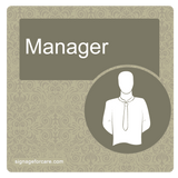 Dementia Door Sign - Sage Brown - Signage for Care