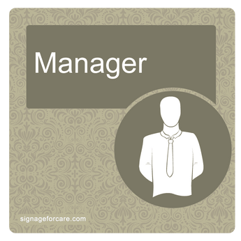 Dementia Door Sign - Sage Brown - Signage for Care