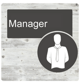 Dementia Door Sign White Pine - Signage for Care