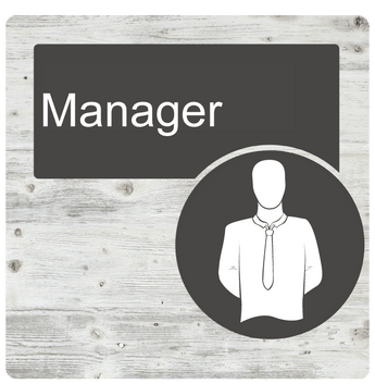 Dementia Door Sign White Pine - Signage for Care