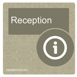 Dementia Door Sign - Sage Brown - Signage for Care