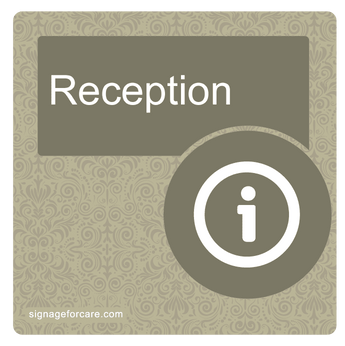 Dementia Door Sign - Sage Brown - Signage for Care