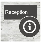 Dementia Door Sign White Pine - Signage for Care